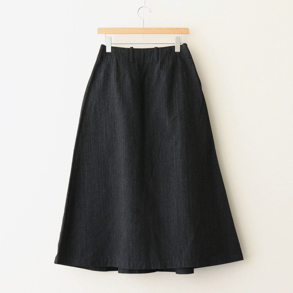 Denim Skirt #Black [S25FE070]