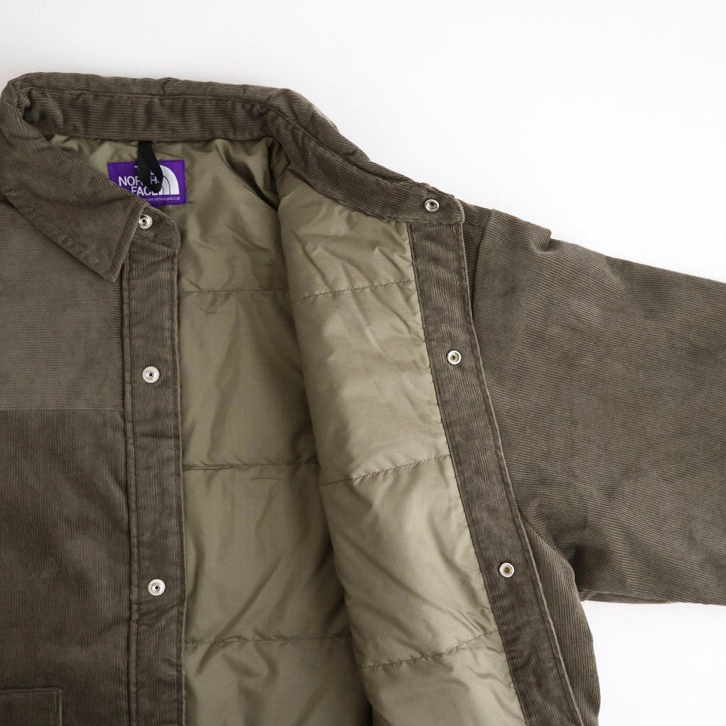 Corduroy Field Insulation Shirt Jacket #Olive [N26FA051]