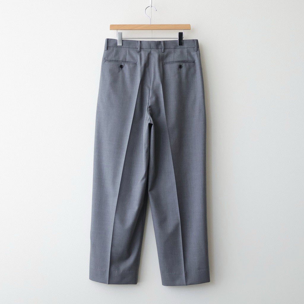 SUPER120'S CHAMBRAY WOOL 3TACK TR #020 GREY [17061 40031]