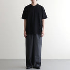 WIDE CYLINDER FIT EASY PANTS #GRAY STRIPE [M26A11PT01C]