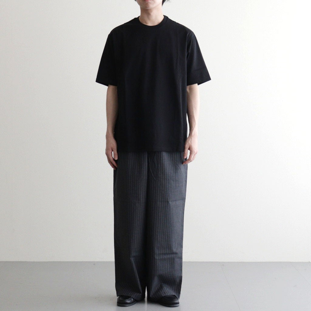 WIDE CYLINDER FIT EASY PANTS #GRAY STRIPE [M26A11PT01C]