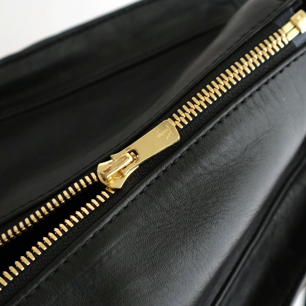 NEW NEWSPAPER BAG L #BLACK [BG-40-C-COW-5]