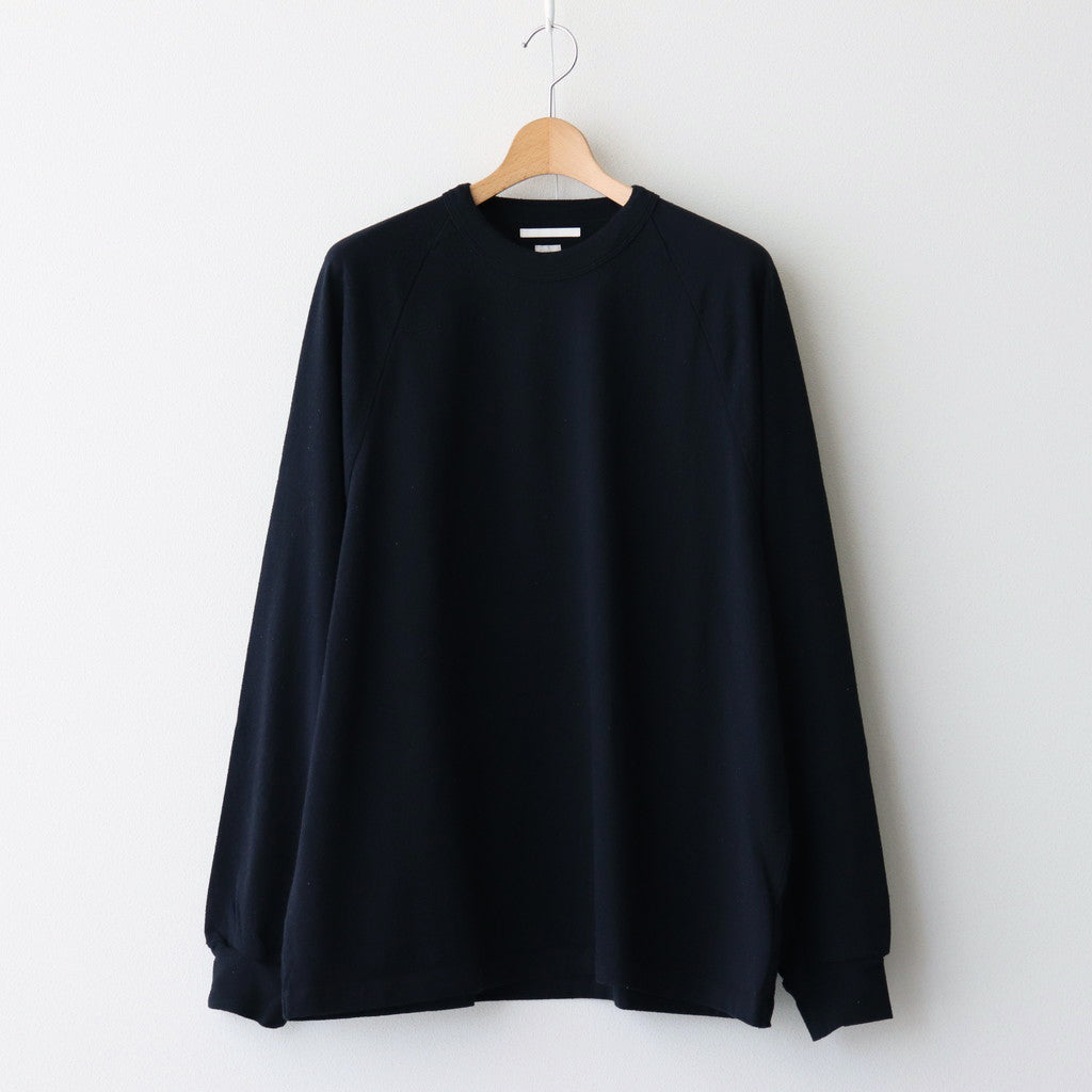 Co/Silk Nep Raglan Tee #BlackNavy [BHS24F037]