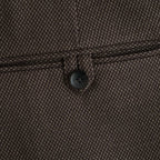 REGULAR FIT STRAIGHT TROUSERS #BROWN BIRD’S-EYE [M26C10PT03C]