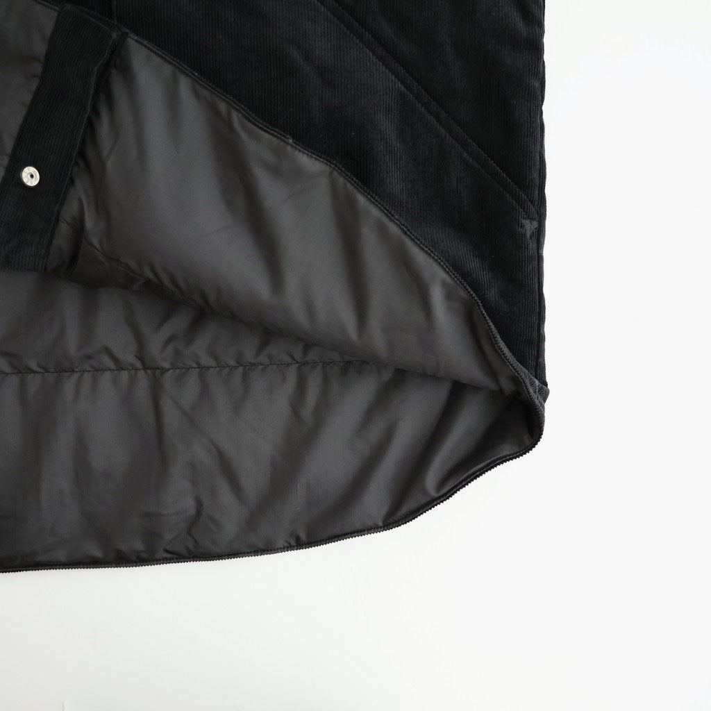 Corduroy Field Insulation Shirt Jacket #Black [N26FA051]