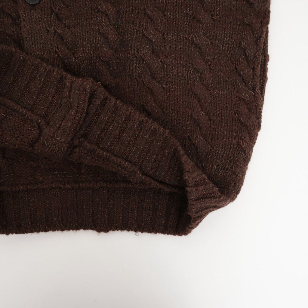 CABLE PATTERN GRANDPA CARDY #PORT [262OJ-KN01]