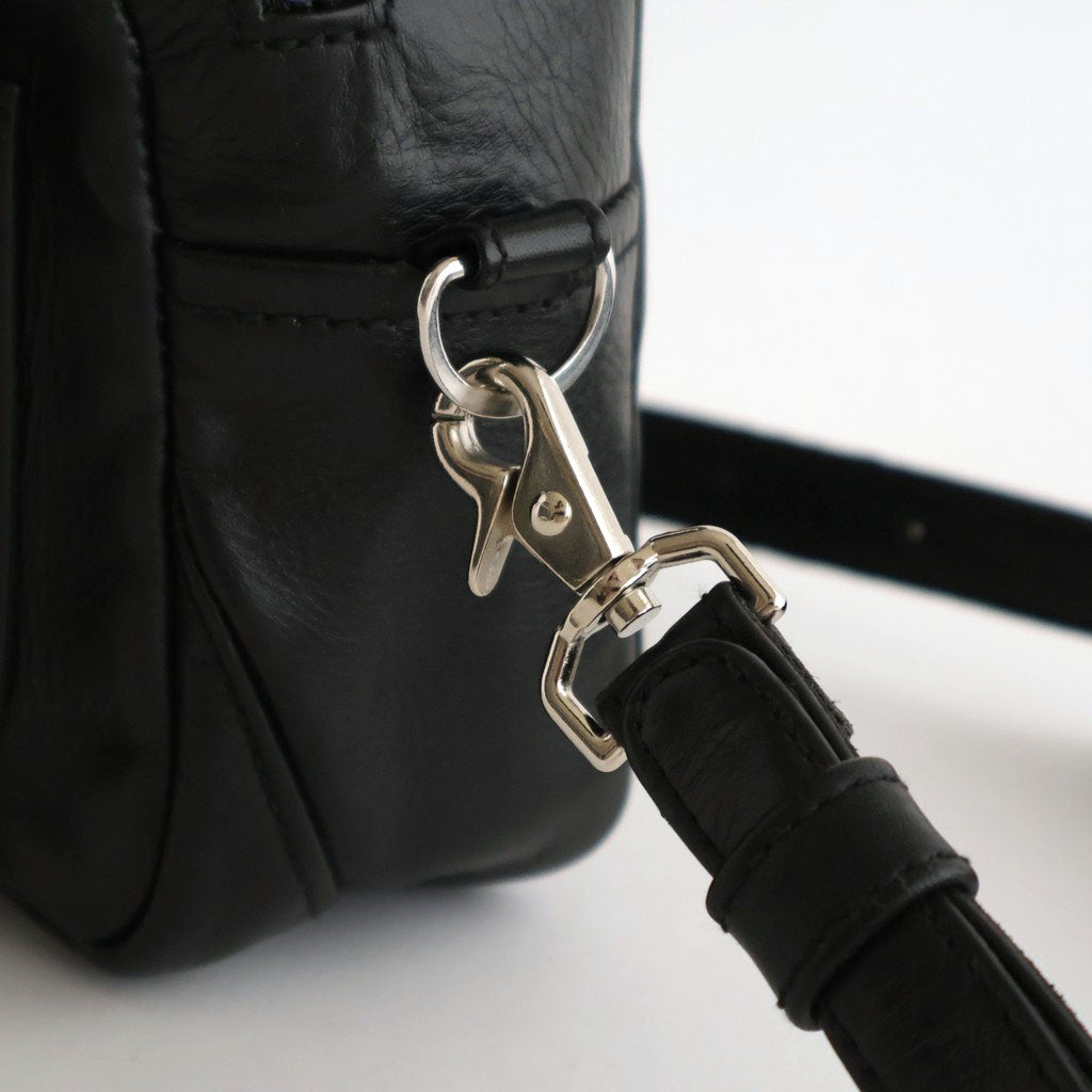 SQUARE SHOULDER BAG #BLACK [BG-45-COW-5]