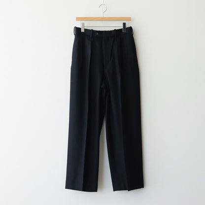 DOUBLE PLEATED TROUSERS #BLACK [A24C17PT02C]