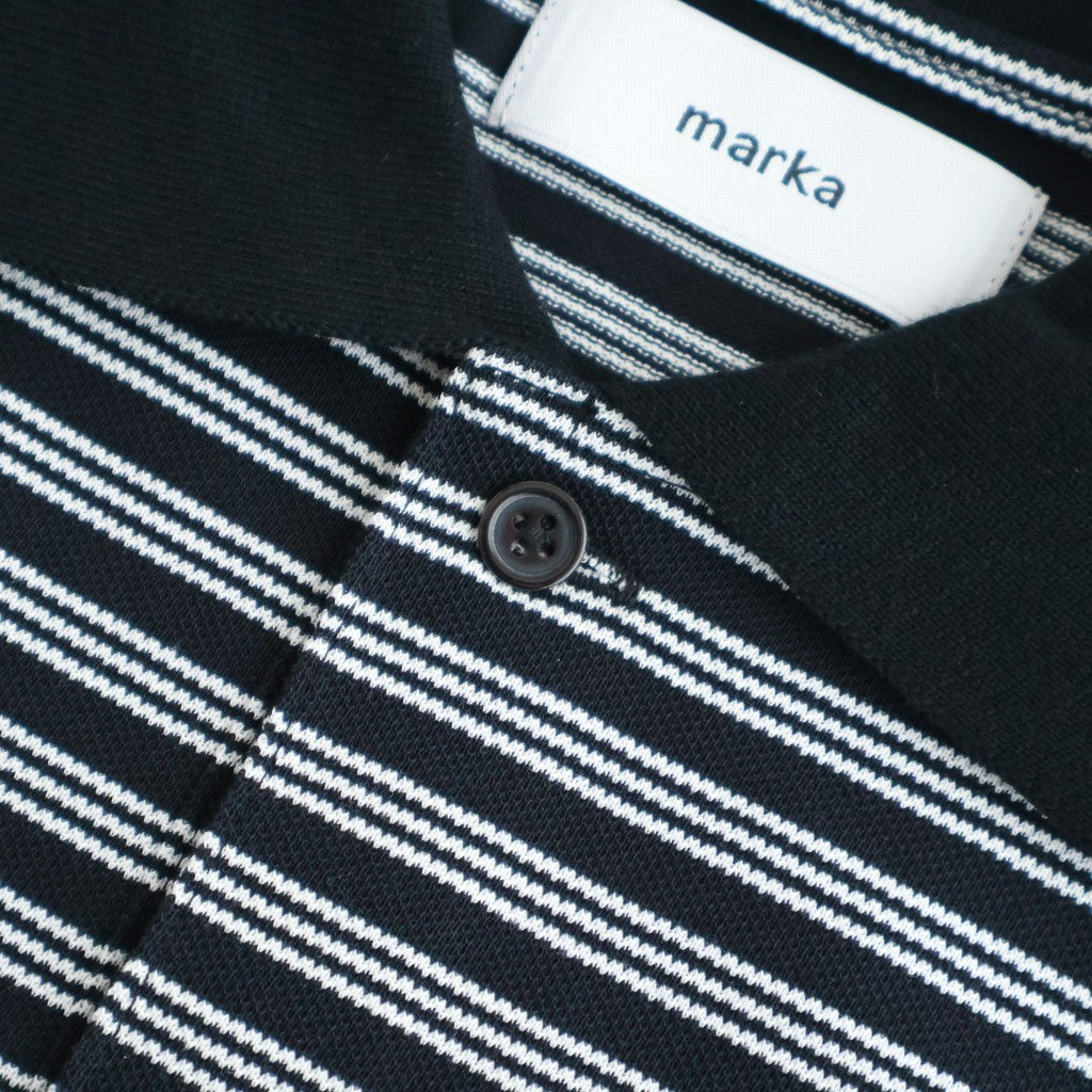 ONE BUTTON TEE S/S #BLACK BORDER [M26A14CS02B]