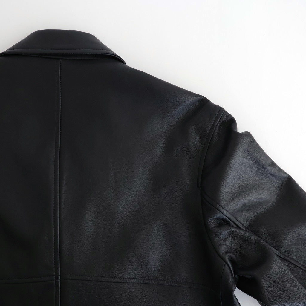 DOUBLE BREASTED JKT #BLACK [SH-62-C-SHEEP-4]