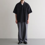 ORGANIC COTTON WASHER SATIN OPEN/C SH #NAVY [16551 50343]