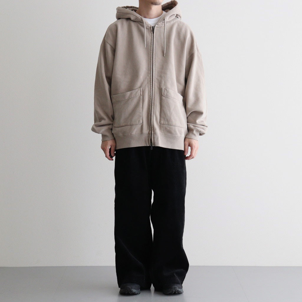 Garment Dyed Field Zip Up Hoodie #Beige [N26FH057]
