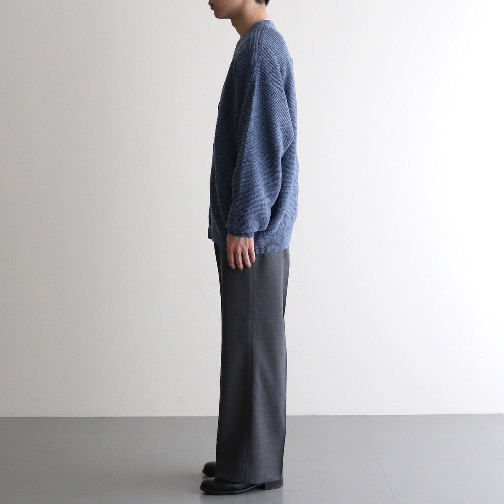 Wool Tuckless Waide Trousers #MIX GRAY [NEP-SS2502M]