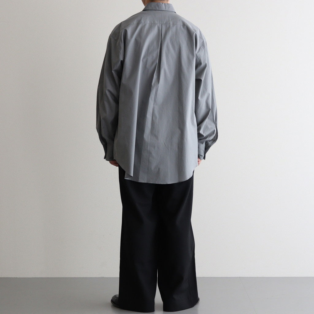 TWO TUCK MILITARY TROUSERS #BLACK [M25C07PT01C]