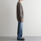 SIGNATURE CREW NECK #MELANGE BROWN [BN-25FM-038]