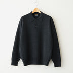 SUNSHINE CASHMERE POLO #HEATHER BLACK [BN-26FM-059]