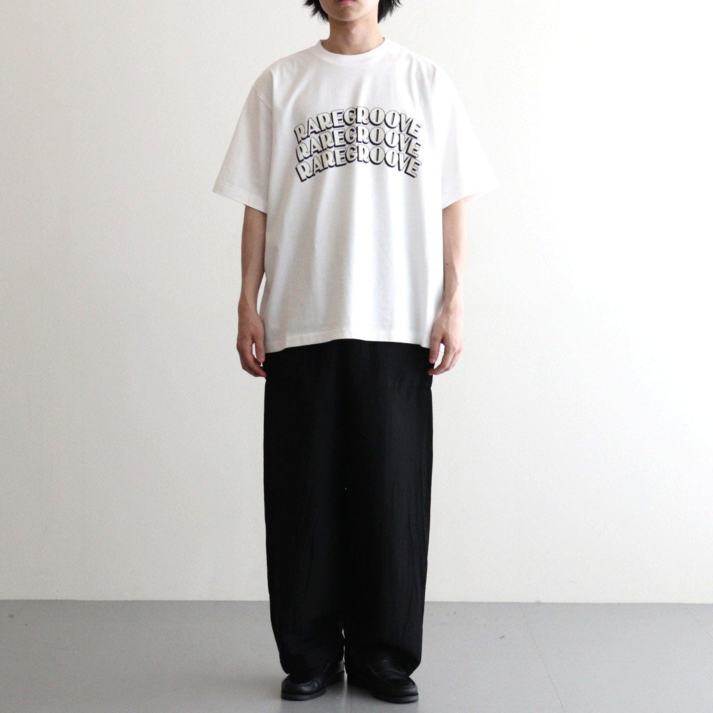 RAREGROOVE Print Tee WIDE #White×White-PT [bROOTS25S34S26B]