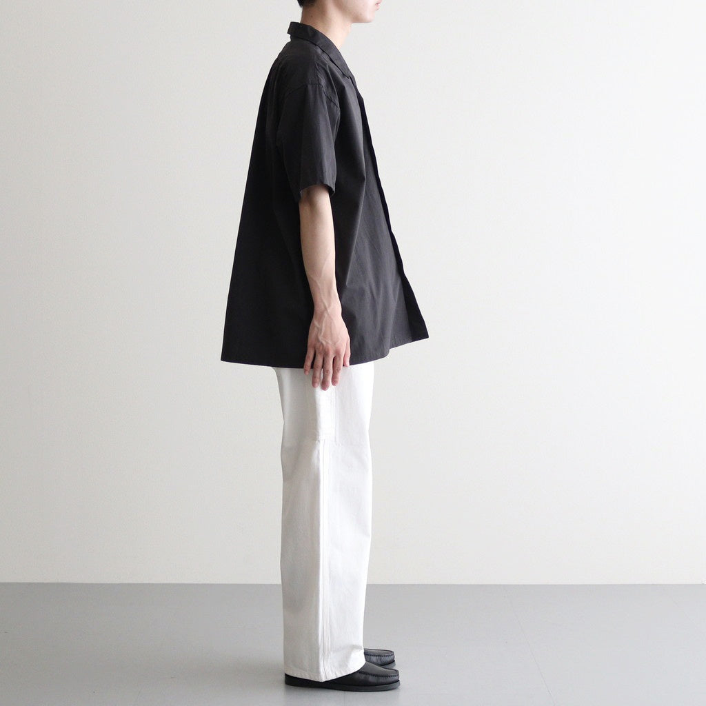 BACK GATHERING SS SHIRT #CHARCOAL [PMAT-SS04]
