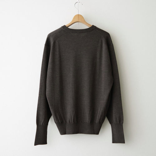 BABY WOOL V NECK #BROWN [BN-26FM-041]