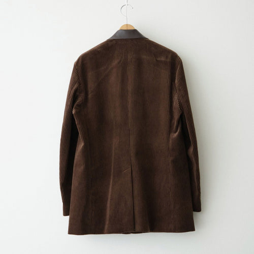 MIXED-WALE CORDUROY TAILORED JACKET #BROWN [26W-BIS-JK11]