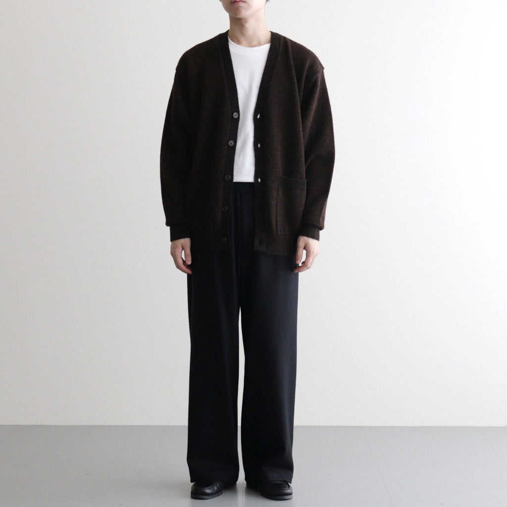 BABY ALPACA KURUMI TENJIKU V CARDIGAN #BROWN [BN-25FM-059]