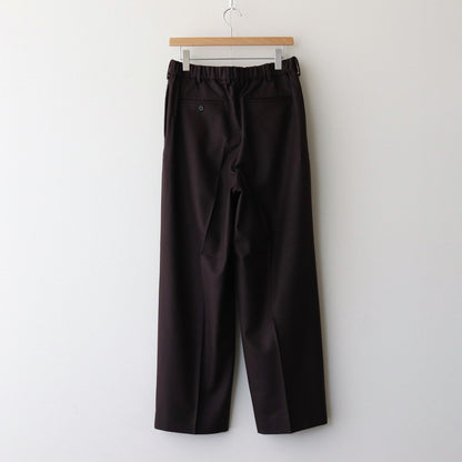 DOUBLE PLEATED TROUSERS #DARK BROWN [A24C17PT02C]