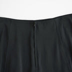 RAYON-POLYESTER BROAD SKIRT #010 BLACK [16862 30005]