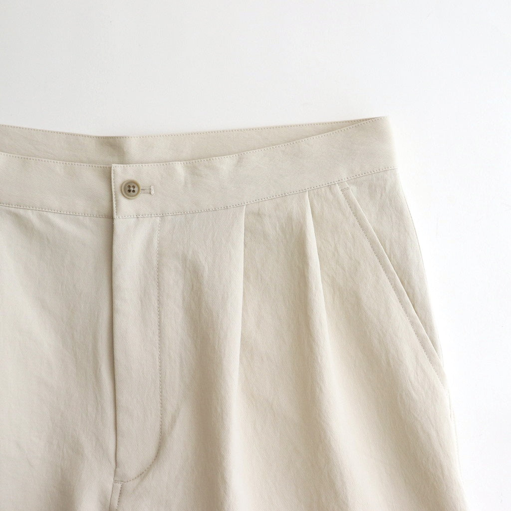 ALPHADRY Double Pleats Shorts #Dry Sand [S25SD052]