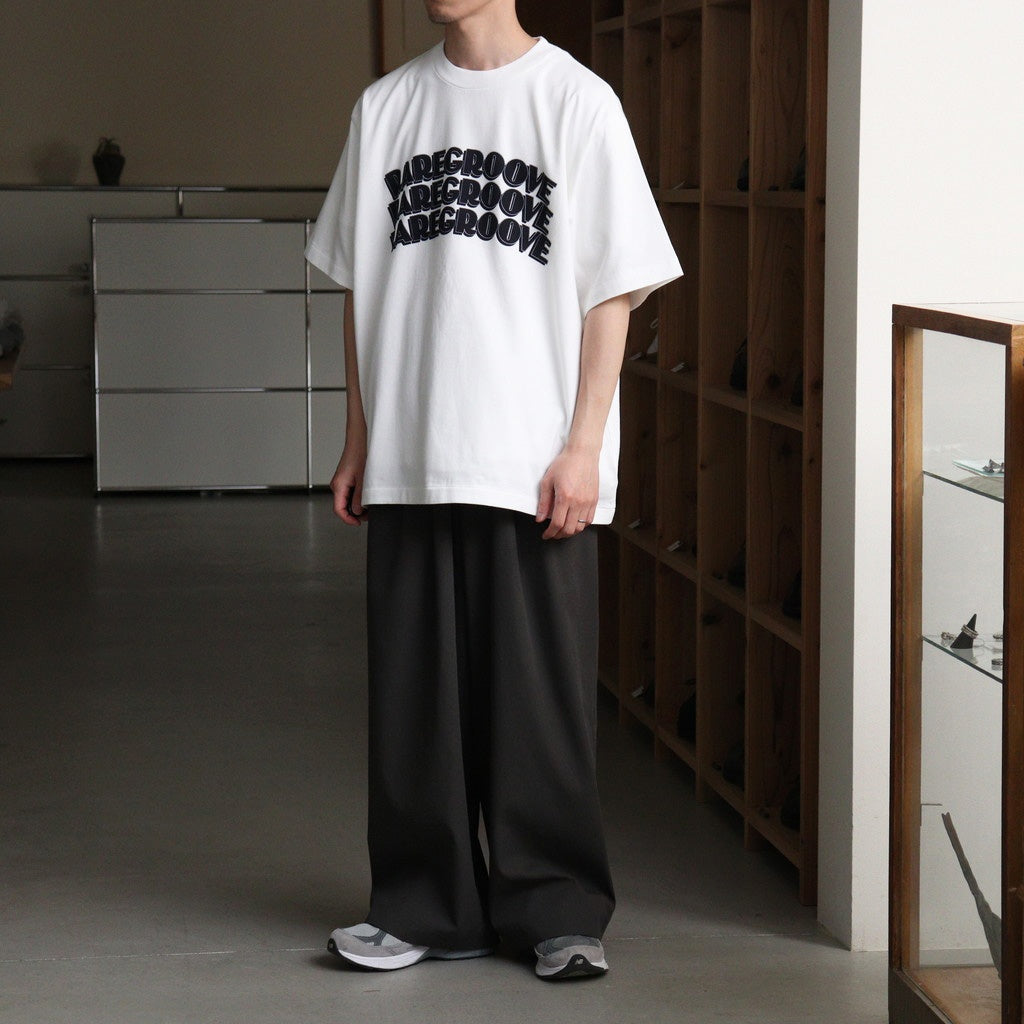 RAREGROOVE Print Tee WIDE #White×Black-PT [bROOTS25S34S26B]