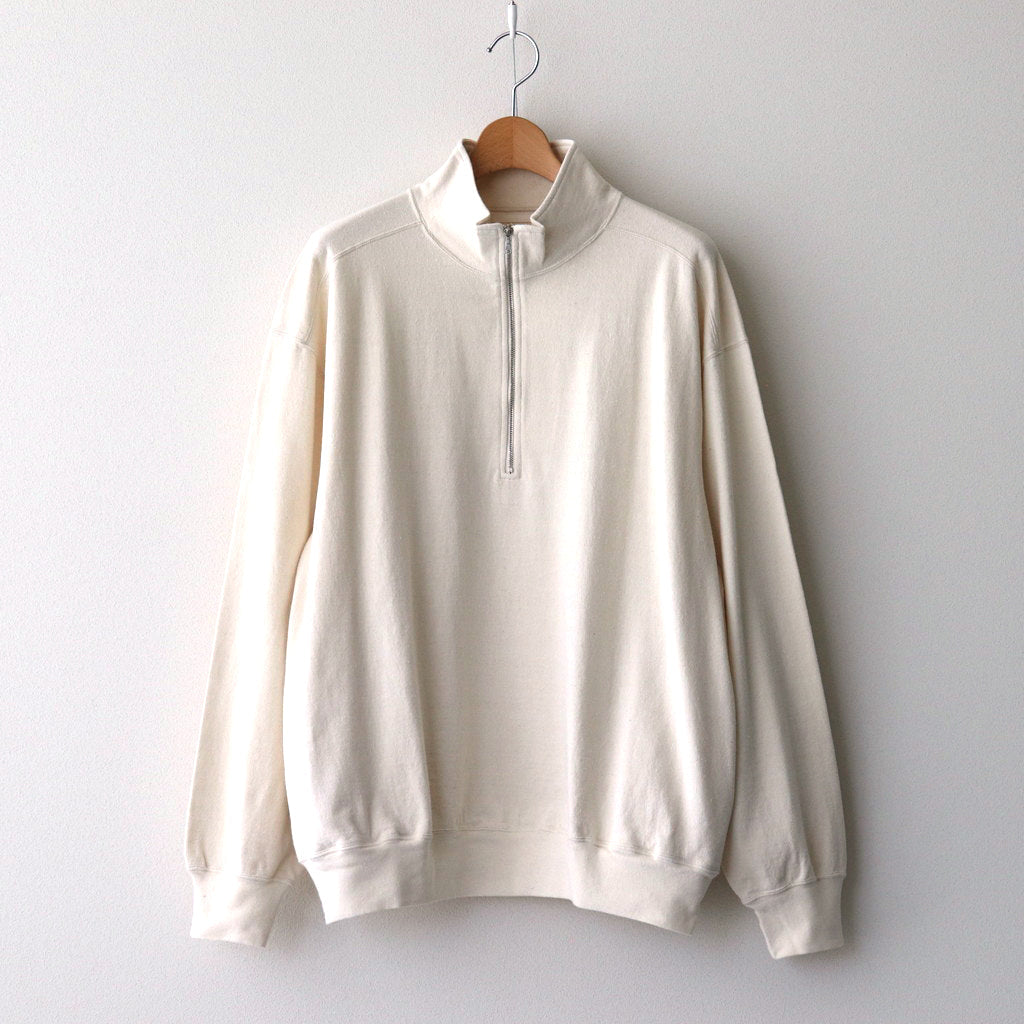 Co/Silk Nep Harf-Zip #Ivory [BHS24F038Si]