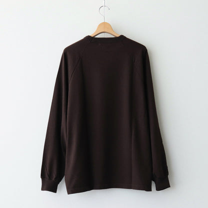 Co/Silk Nep Raglan Tee #Chocolate [BHS24F037]