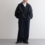 双褶长裤#海军蓝 [A23C-04PT02C]