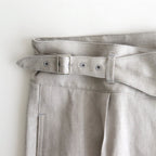 SIDE BUCKLE GURKHA TROUSER #PEWTER [251OJ-PT09]
