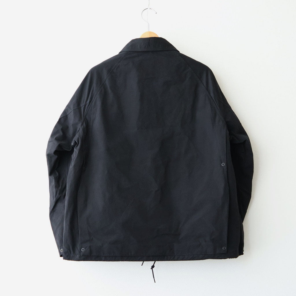 WAXED CLOTH FIELD COACH JACKET #INK BLACK [PMAW-OT04]