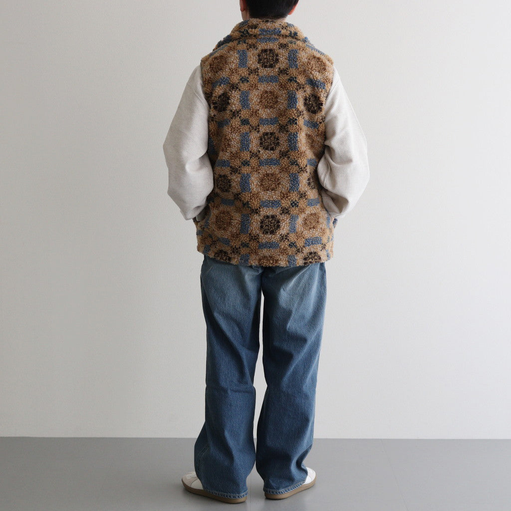 APEROL / アペロル ( リバーシブルフリースベスト ) #BEIGE [DN-0402V3]