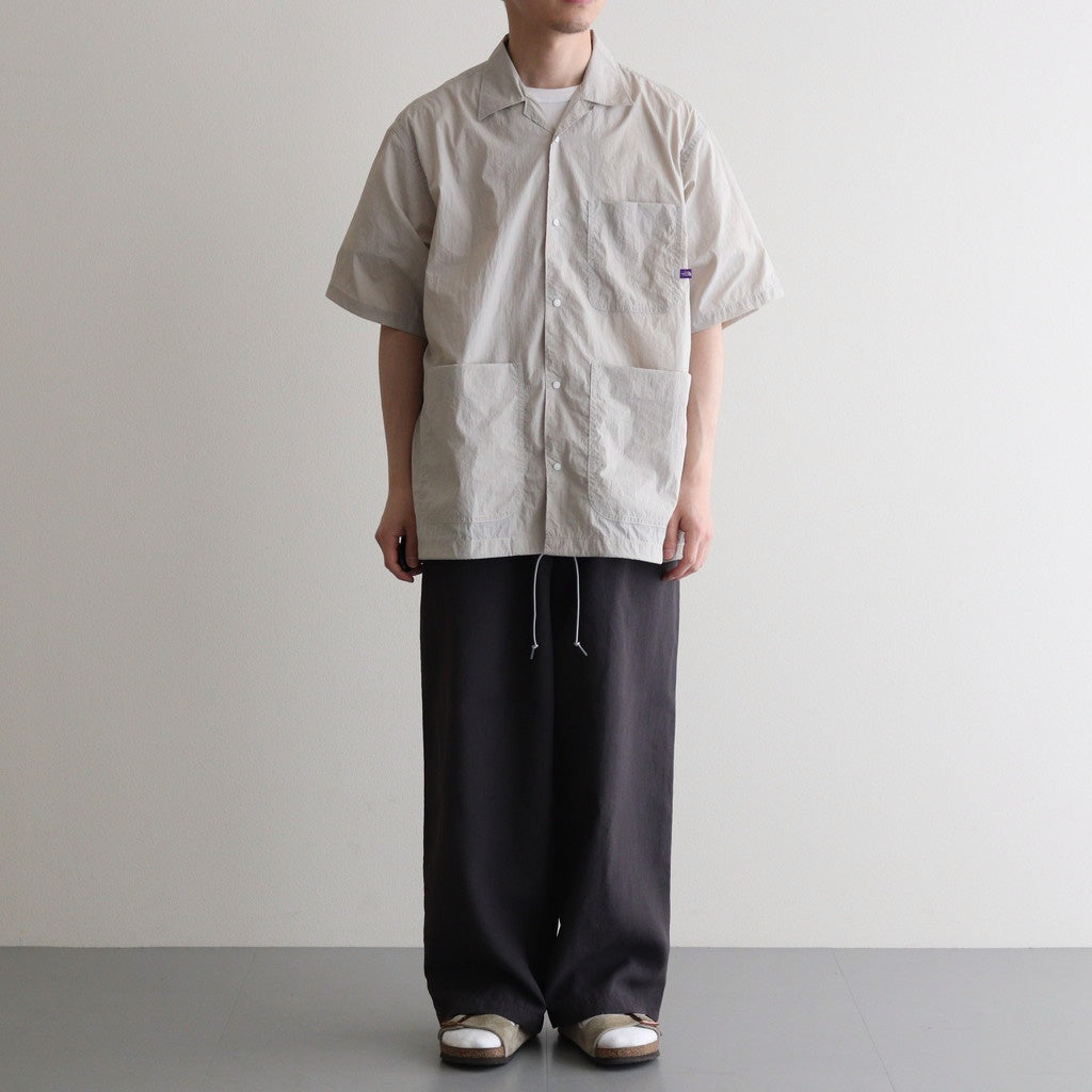 Nylon Taffeta Field S/S Shirt #Light Gray [N25SG055] - Diffusion