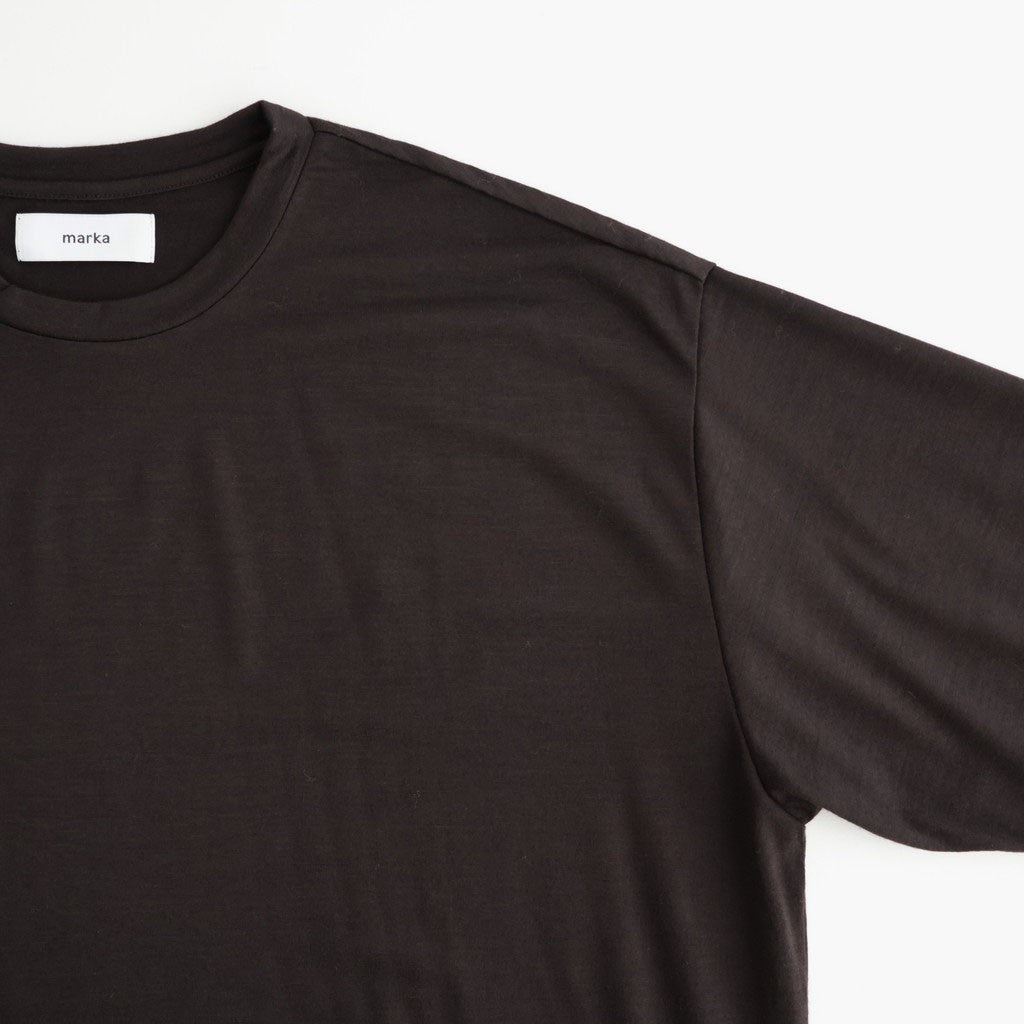 CREW NECK L/S TEE #DARK BROWN [M26C15CS03C]