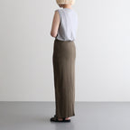 Hard Twist Rib Skirt #Khaki [BHSW26S13]