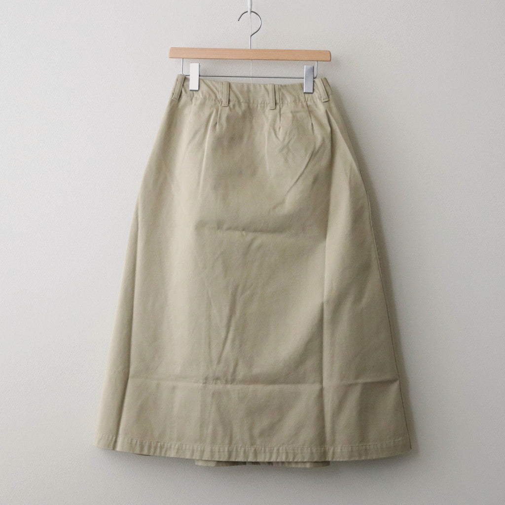 Chino Skirt #Khaki [SUES400]