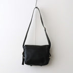 FLAP SHOULDER BAG S #BLACK [BG-31-COW-5]