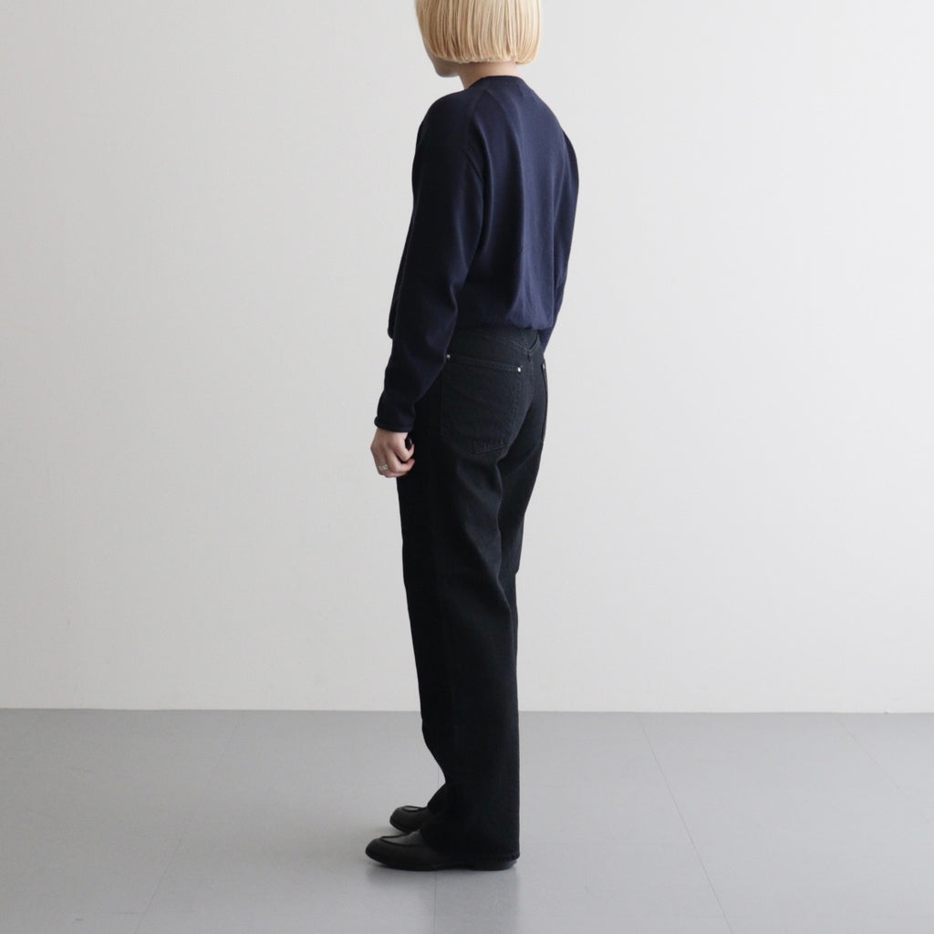 CO/HE PURE STRAIGHT DENIM #W BLACK [26S-BIS-PT05]