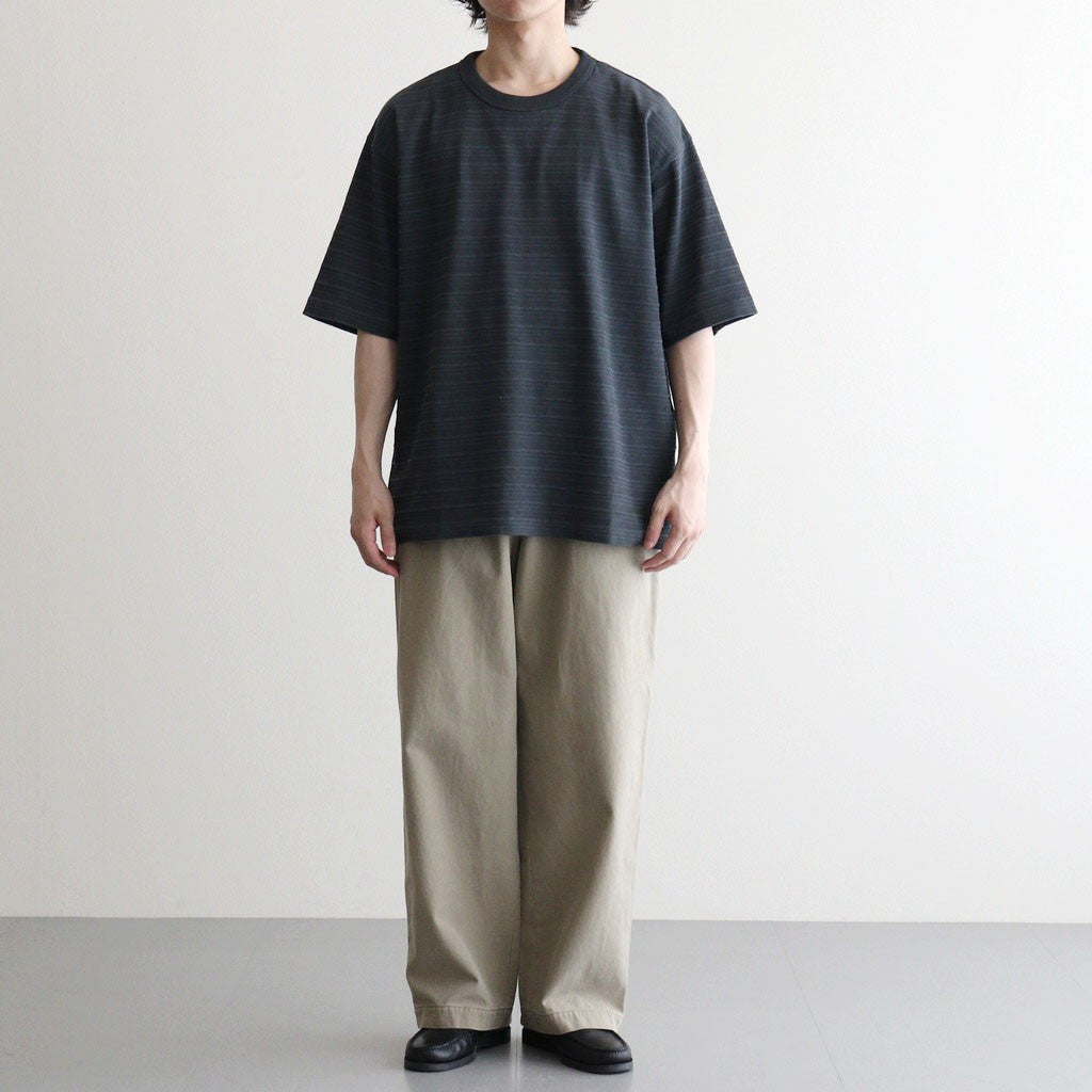 Garment Dyed Jacquard Field Tee #Asphalt Gray [N26SH039]