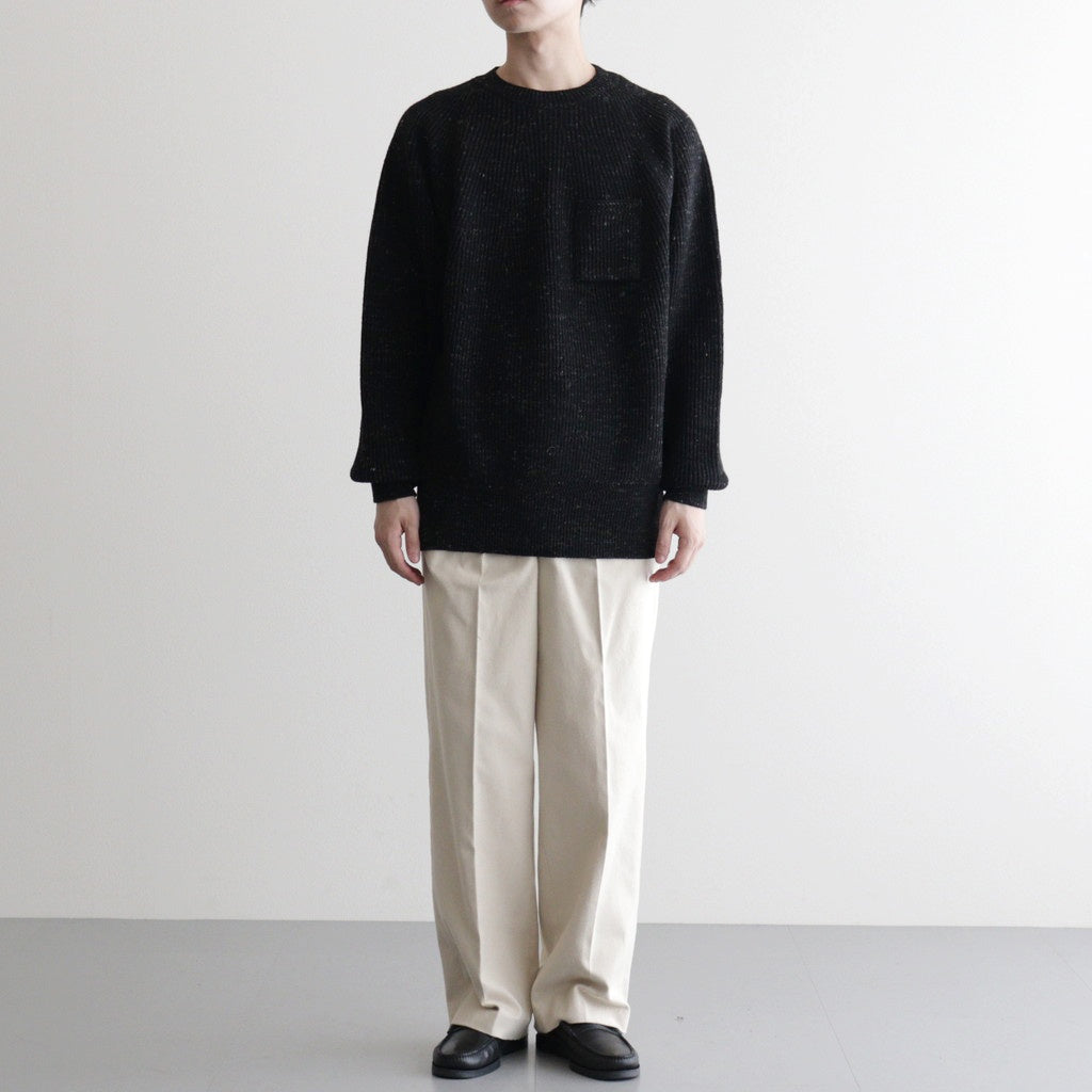 DOUBLE-PLEATED SMARTY TROUSER #BONE [252OJ-PT08]