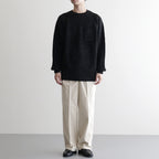 DOUBLE-PLEATED SMARTY TROUSER #BONE [252OJ-PT08]