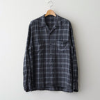BRUSHED RAYON CHECK OPEN/C SH #021 GREY CHECK [17052 50062]