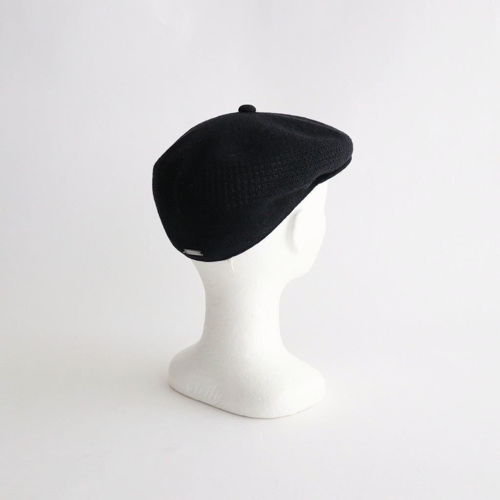COTTON LINEN HUNTHING CAP - GENTLEMAN #BLACK [V01015]