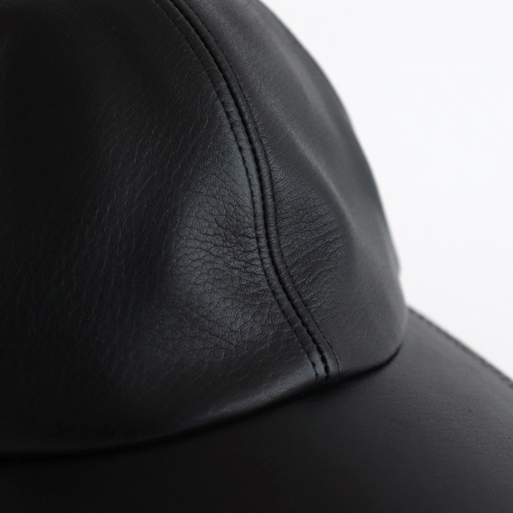 STEERHIDE CURVED VISOR CAP - LAPHROIG (EXCLUSIVE) #BLACK [X01009]