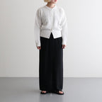 Cotton Linen Poly Pencel Skirt #Black [NEP-SS2632]