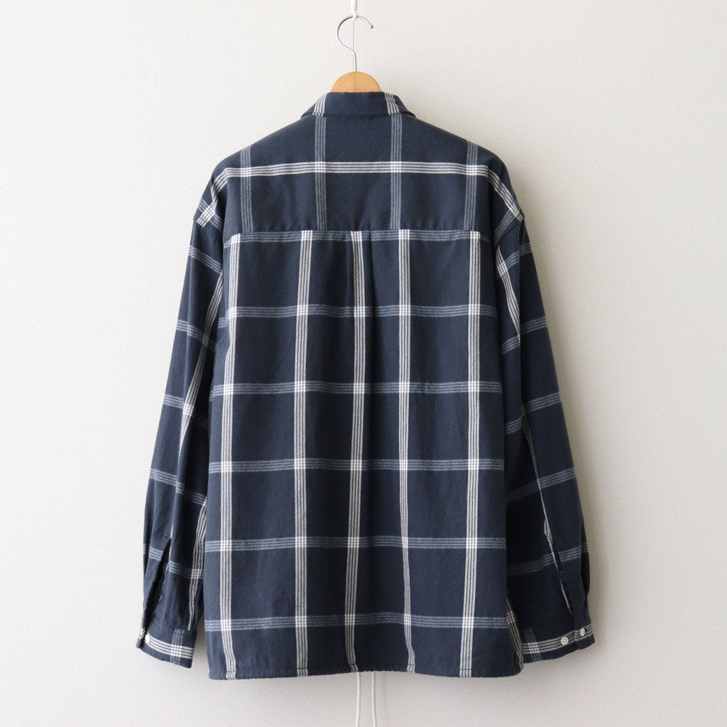Flannel PALAKA Check Shirt #Navy [S25FG016]