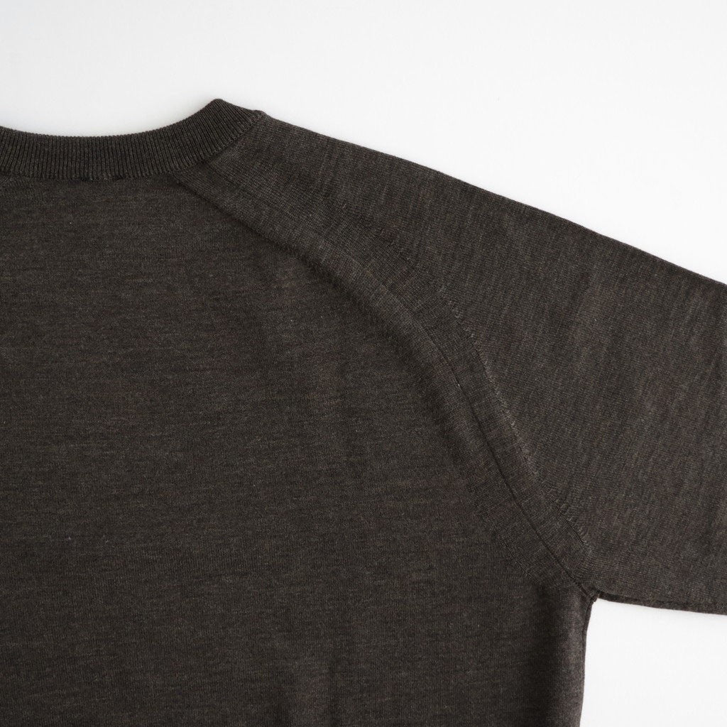 BABY WOOL CREW NECK #BROWN [BN-26FL-021]